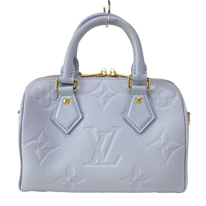 Louis Vuitton Monogram Empreinte Speedy Bandoliere 20 M46484 Blue Leather