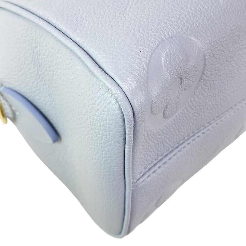 Louis Vuitton Monogram Empreinte Speedy Bandoliere 20 M46484 Blue Leather