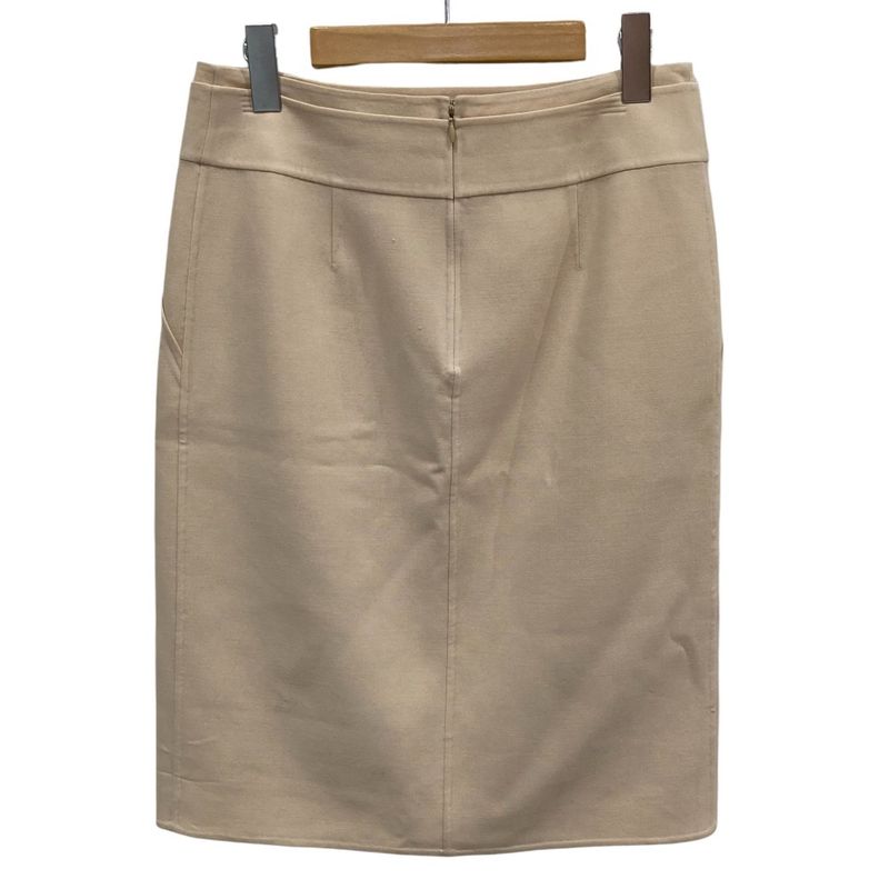 Celine Stretch Knee-length Wool Skirt Size 36 Beige Women Used