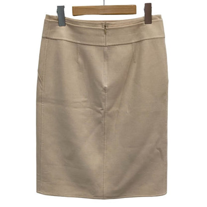 Celine Stretch Knee-length Wool Skirt Size 36 Beige Women Used