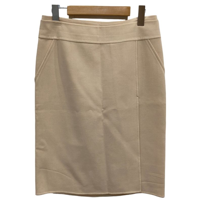 Celine Stretch Knee-length Wool Skirt Size 36 Beige Women Used