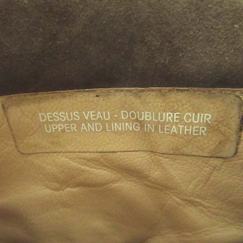 Good Celine Vintage Circle Logo Suede Leather Lace-up Short Boots 21.5-22cm