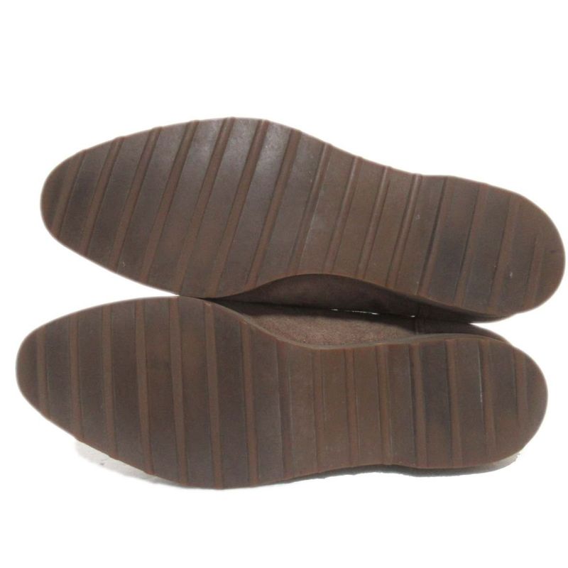 Good Celine Vintage Circle Logo Suede Leather Lace-up Short Boots 21.5-22cm