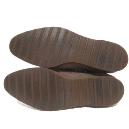 Good Celine Vintage Circle Logo Suede Leather Lace-up Short Boots 21.5-22cm