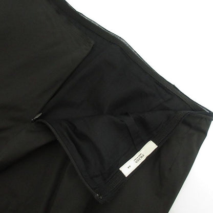 Prada Stretch Round Hem Knee Length Trapeze Skirt Size 44 Black Women's Used