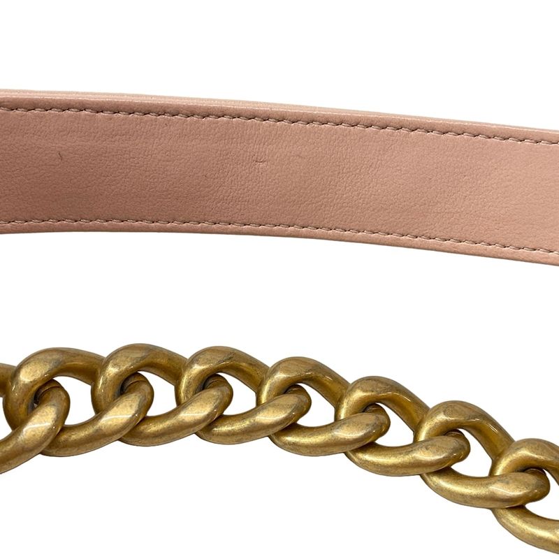 Chanel Shoulder Bag Chanel 19 As1160 Light Pink Metal Serial Plate / Chain