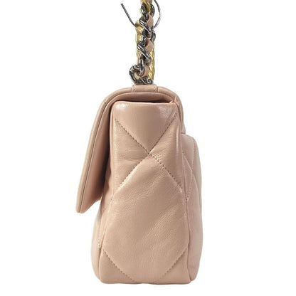 Chanel Shoulder Bag Chanel 19 As1160 Light Pink Metal Serial Plate / Chain