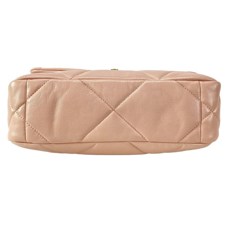 Chanel Shoulder Bag Chanel 19 As1160 Light Pink Metal Serial Plate / Chain
