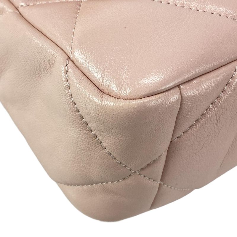 Chanel Shoulder Bag Chanel 19 As1160 Light Pink Metal Serial Plate / Chain