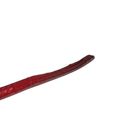 Good Hermes Leather Mini Clochette Charm Accessory Red Ladies Used