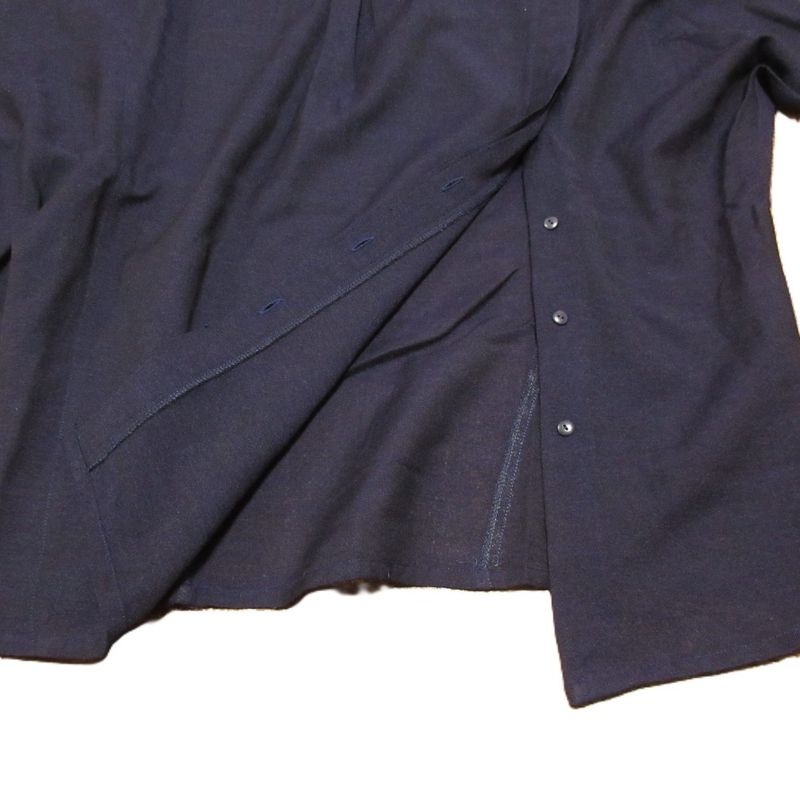 Christian Dior Vintage Stand Collar Long Sleeve Blouse Pullover Cut and Sewn