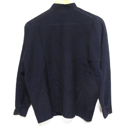 Christian Dior Vintage Stand Collar Long Sleeve Blouse Pullover Cut and Sewn