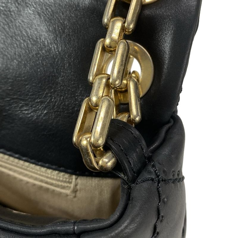 Chanel Shoulder Bag Wild Stitching/matelasse Black Flap Bag/chain Shoulder/matt