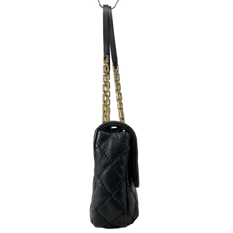 Chanel Shoulder Bag Wild Stitching/matelasse Black Flap Bag/chain Shoulder/matt