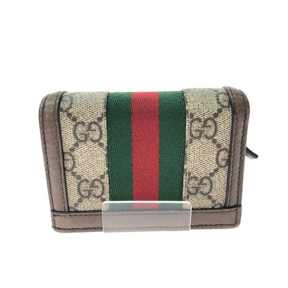 Gucci Women's Bifold Wallet Compact Wallet GG Supreme Ophidia GG
