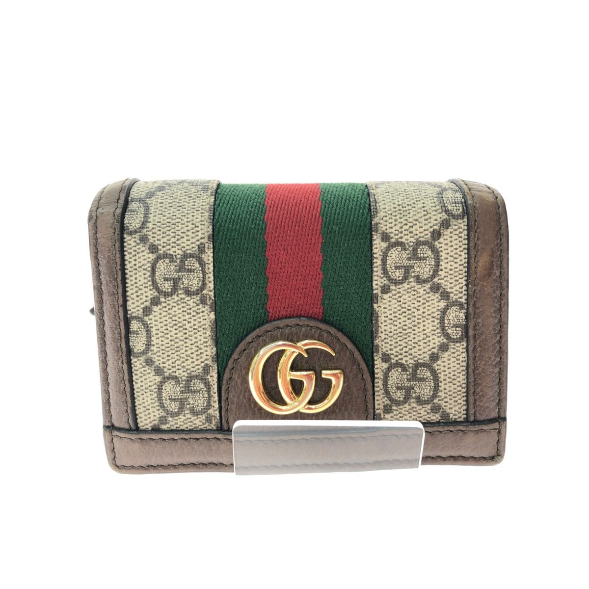Gucci Women's Bifold Wallet Compact Wallet GG Supreme Ophidia GG