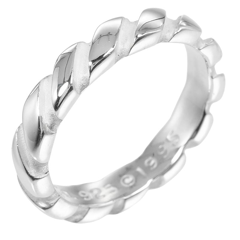 Tiffany & Co Twisted Vintage Silver 925 Size 10 Ladies' 3.1g Ring