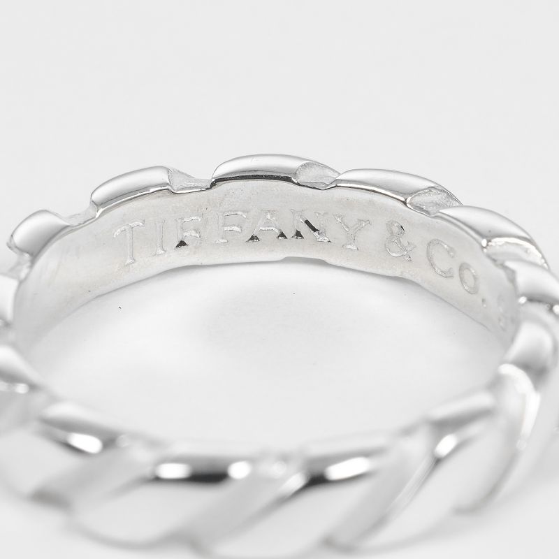 Tiffany & Co Twisted Vintage Silver 925 Size 10 Ladies' 3.1g Ring