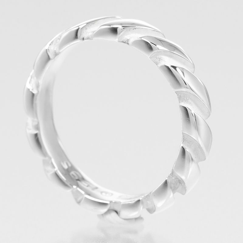 Tiffany & Co Twisted Vintage Silver 925 Size 10 Ladies' 3.1g Ring