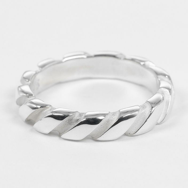 Tiffany & Co Twisted Vintage Silver 925 Size 10 Ladies' 3.1g Ring
