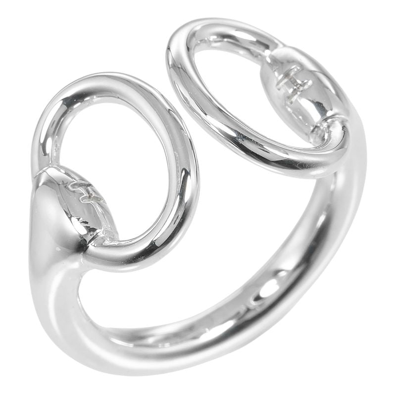 Hermes Nausicaa Silver 925 9.5 Ladies 5.4g Ring