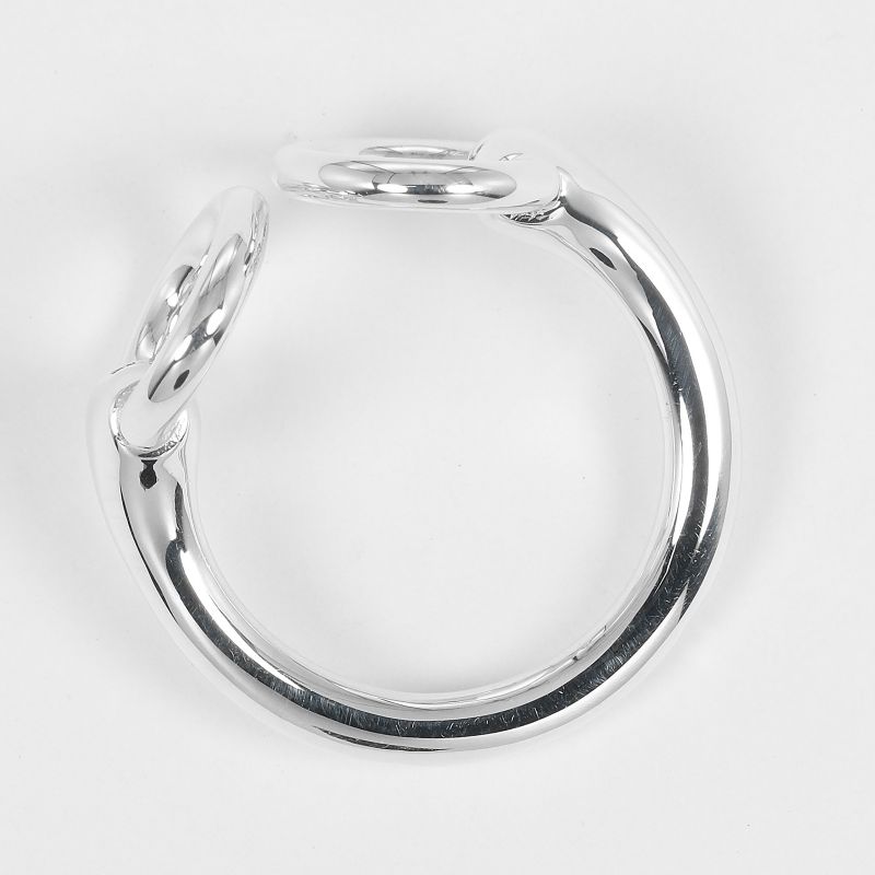 Hermes Nausicaa Silver 925 9.5 Ladies 5.4g Ring