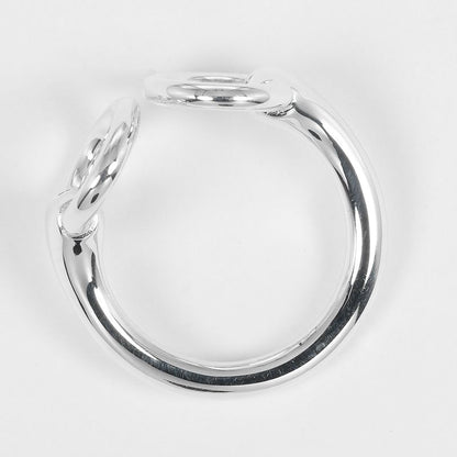 Hermes Nausicaa Silver 925 9.5 Ladies 5.4g Ring