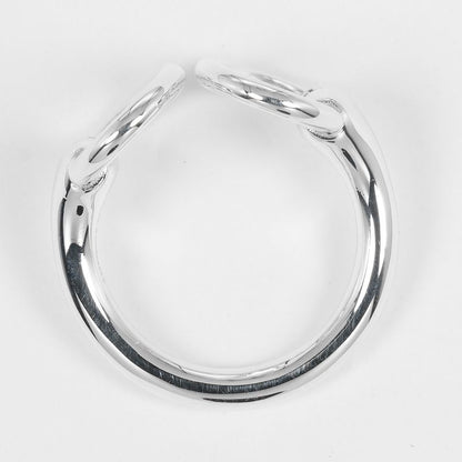Hermes Nausicaa Silver 925 9.5 Ladies 5.4g Ring