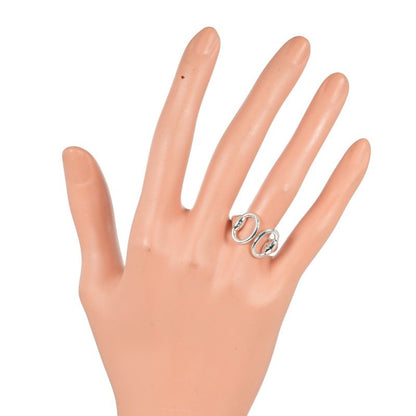 Hermes Nausicaa Silver 925 9.5 Ladies 5.4g Ring