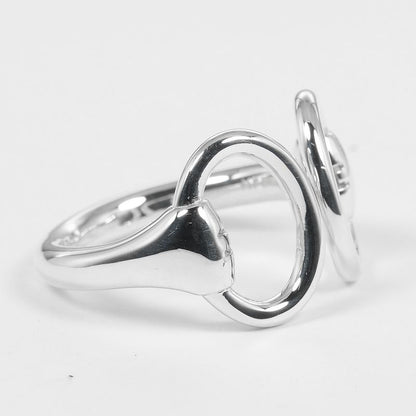 Hermes Nausicaa Silver 925 9.5 Ladies 5.4g Ring