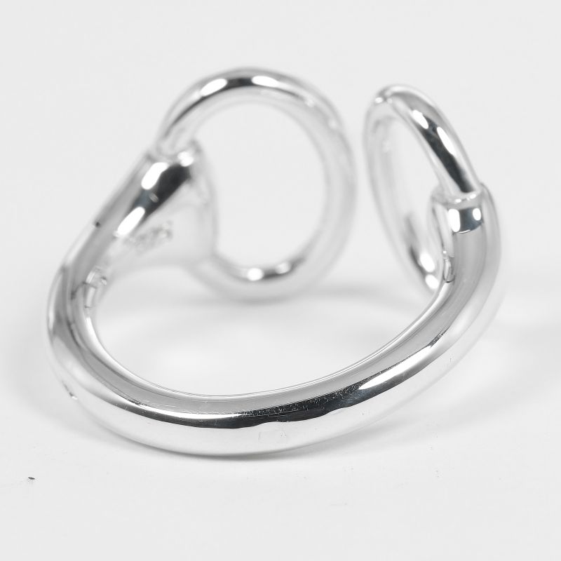 Hermes Nausicaa Silver 925 9.5 Ladies 5.4g Ring