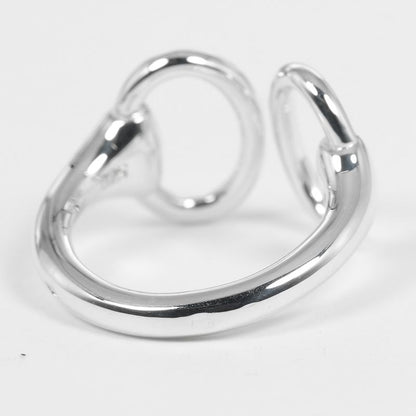 Hermes Nausicaa Silver 925 9.5 Ladies 5.4g Ring