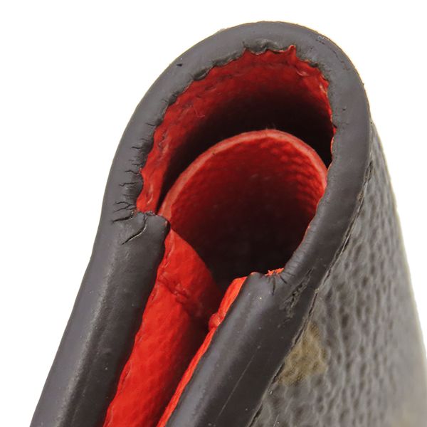 Louis Vuitton Bifold Wallet Portefeuille Lisa Monogram Canvas Grenade Gold