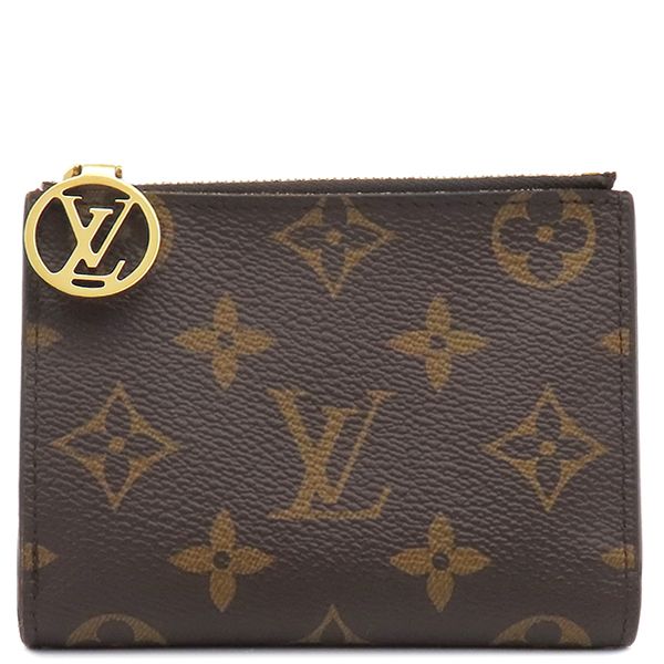 Louis Vuitton Bifold Wallet Portefeuille Lisa Monogram Canvas Grenade Gold