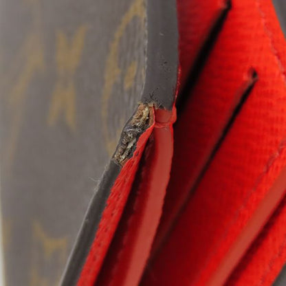 Louis Vuitton Bifold Wallet Portefeuille Lisa Monogram Canvas Grenade Gold