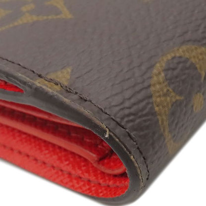 Louis Vuitton Bifold Wallet Portefeuille Lisa Monogram Canvas Grenade Gold