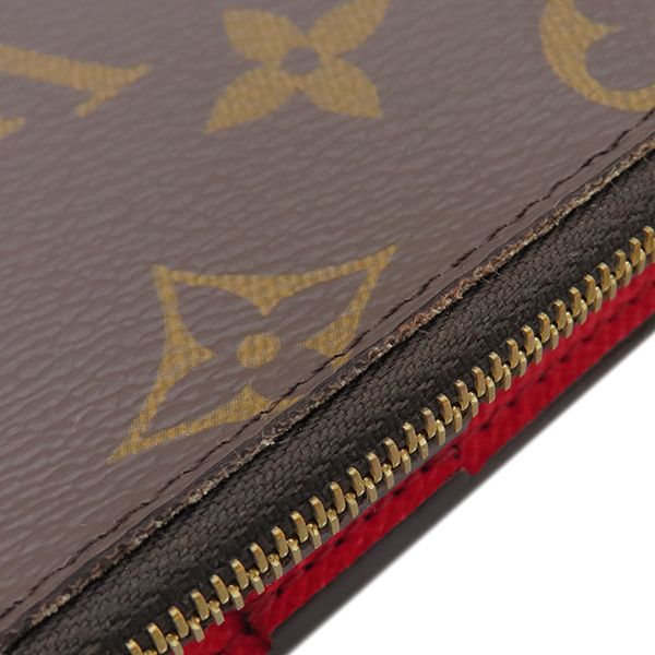 Louis Vuitton Bifold Wallet Portefeuille Lisa Monogram Canvas Grenade Gold