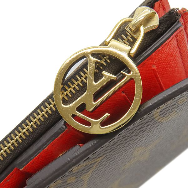 Louis Vuitton Bifold Wallet Portefeuille Lisa Monogram Canvas Grenade Gold