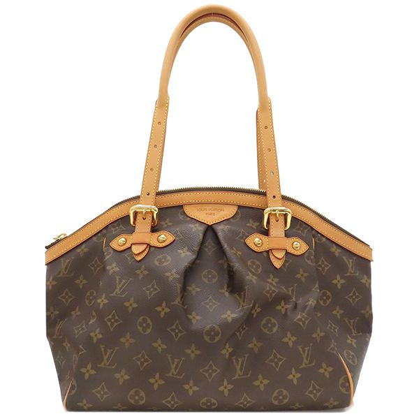 Louis Vuitton Handbag Tivoli GM Monogram Canvas Monogram Gold Hardware Brown
