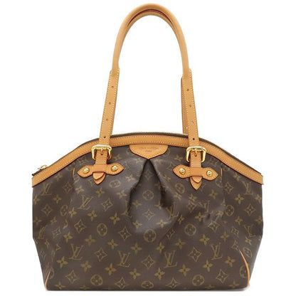 Louis Vuitton Handbag Tivoli GM Monogram Canvas Monogram Gold Hardware Brown