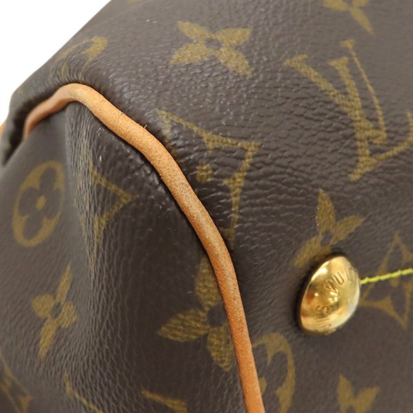Louis Vuitton Handbag Tivoli GM Monogram Canvas Monogram Gold Hardware Brown