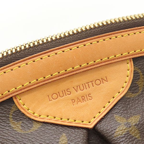 Louis Vuitton Handbag Tivoli GM Monogram Canvas Monogram Gold Hardware Brown