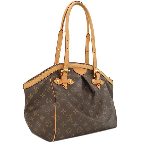 Louis Vuitton Handbag Tivoli GM Monogram Canvas Monogram Gold Hardware Brown