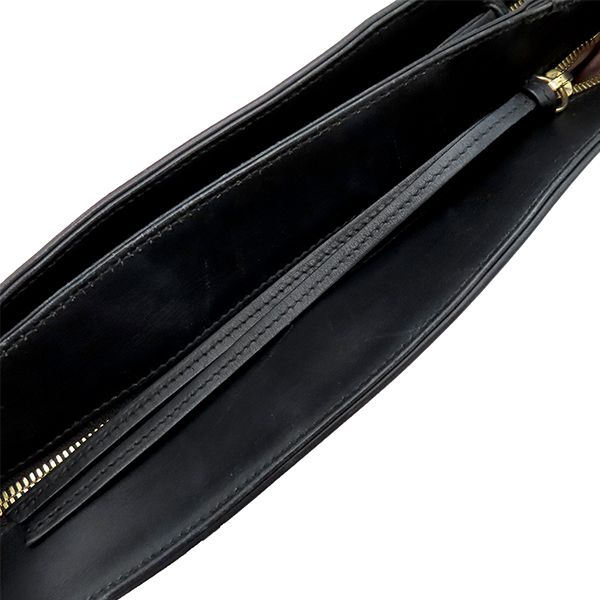 Gucci Shoulder Bag GG Marmont Ally Leather Black Gold Hardware Black Tote Bag