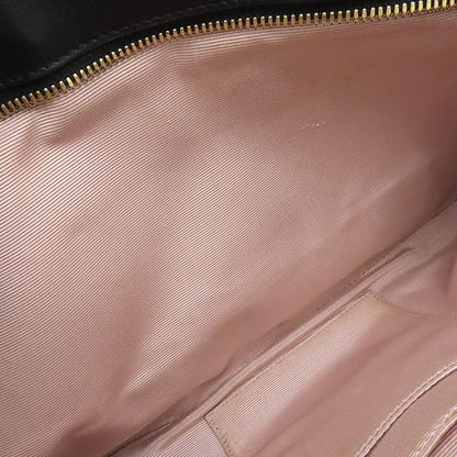 Gucci Shoulder Bag GG Marmont Ally Leather Black Gold Hardware Black Tote Bag