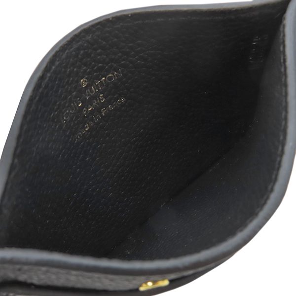 Louis Vuitton Card Case Porte Carte Surple Monogram Empreinte Black Gold