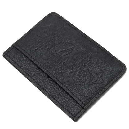 Louis Vuitton Card Case Porte Carte Surple Monogram Empreinte Black Gold
