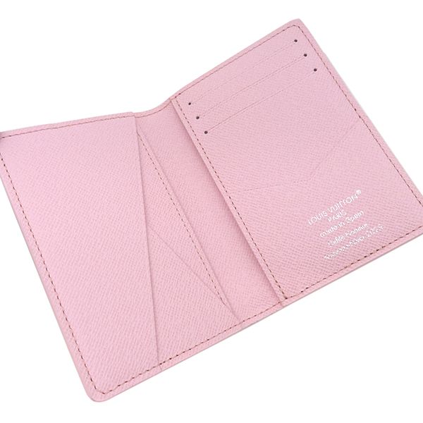 Louis Vuitton Card Case Organizer de Poche Monogram Canvas Pink Card Holder