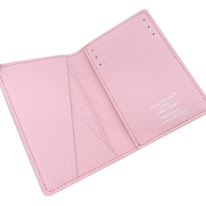 Louis Vuitton Card Case Organizer de Poche Monogram Canvas Pink Card Holder