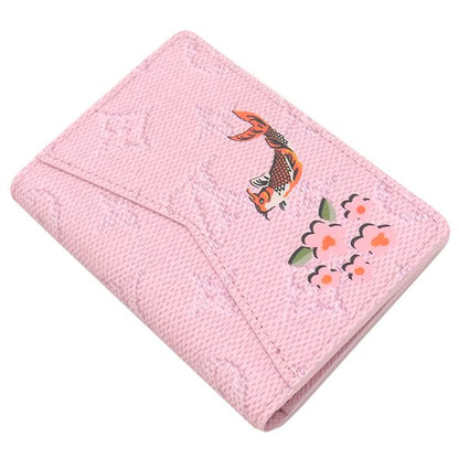 Louis Vuitton Card Case Organizer de Poche Monogram Canvas Pink Card Holder